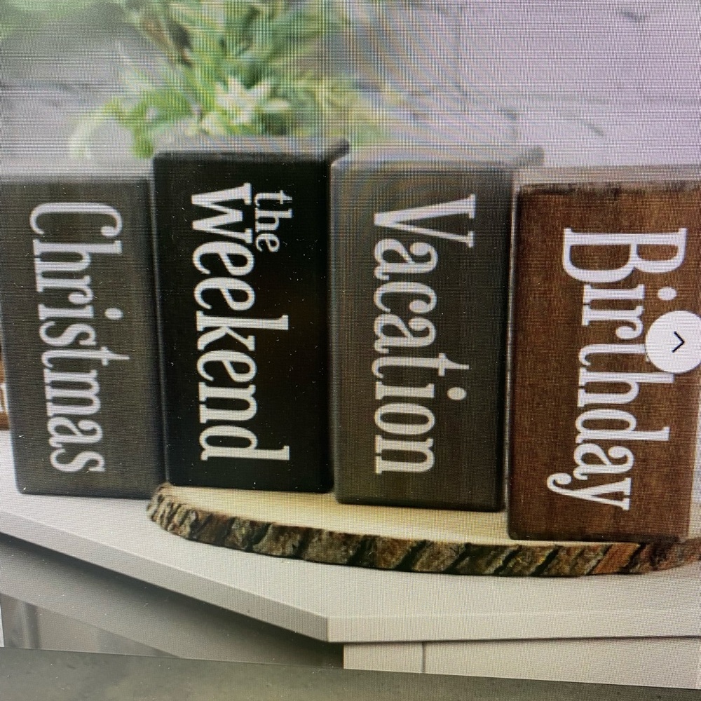 New from Wayfair - 4 Piece Wooden Countdown Block Set